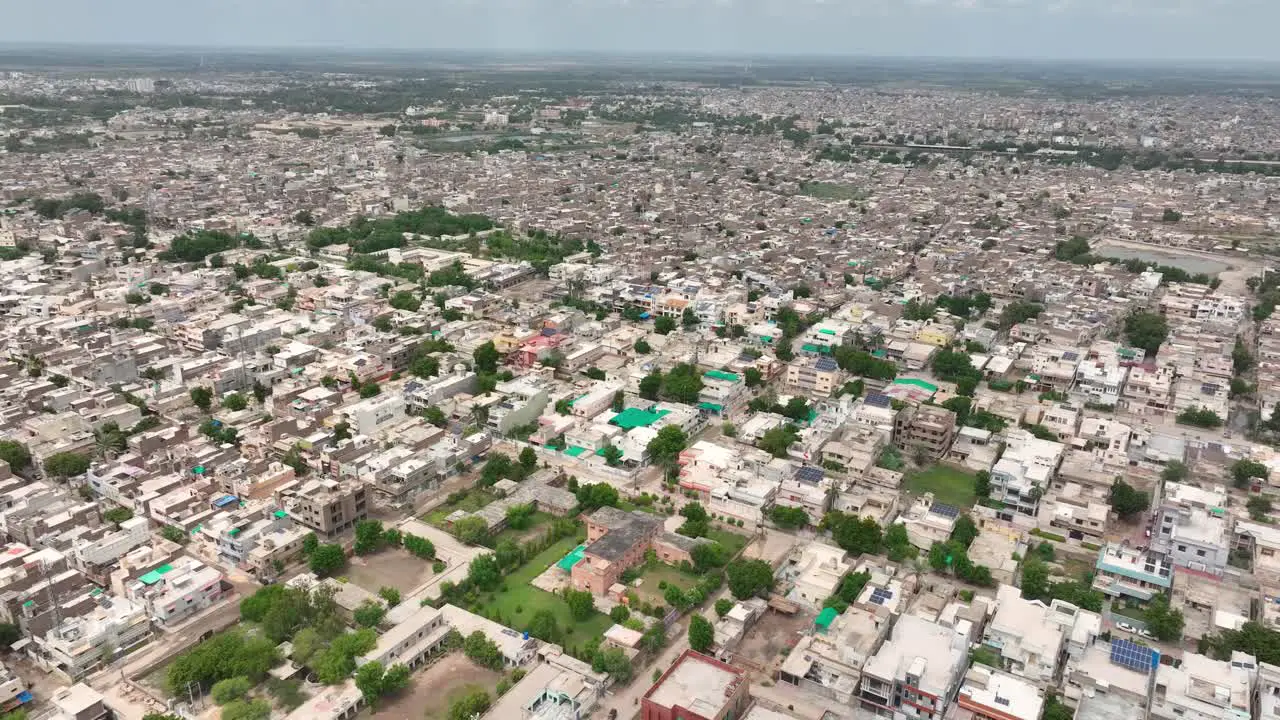 Aerial Overview Of Mirpur Khas City In Sindh