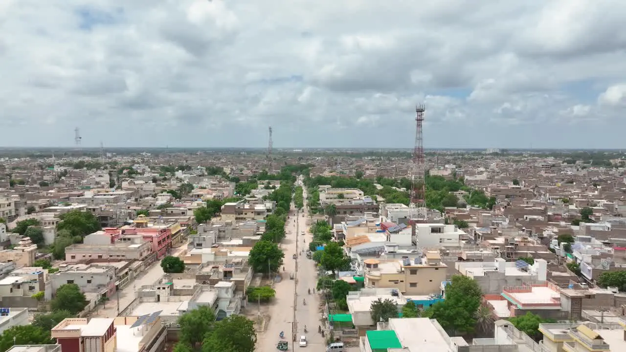 Aerial View Of Mirpur Khas City In Sindh