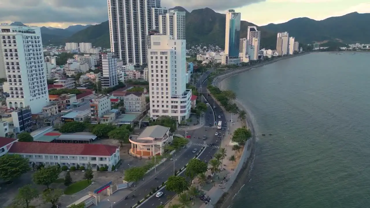 Aerial Clips of the urban settlement in the valley surrounded by the mountains and hills