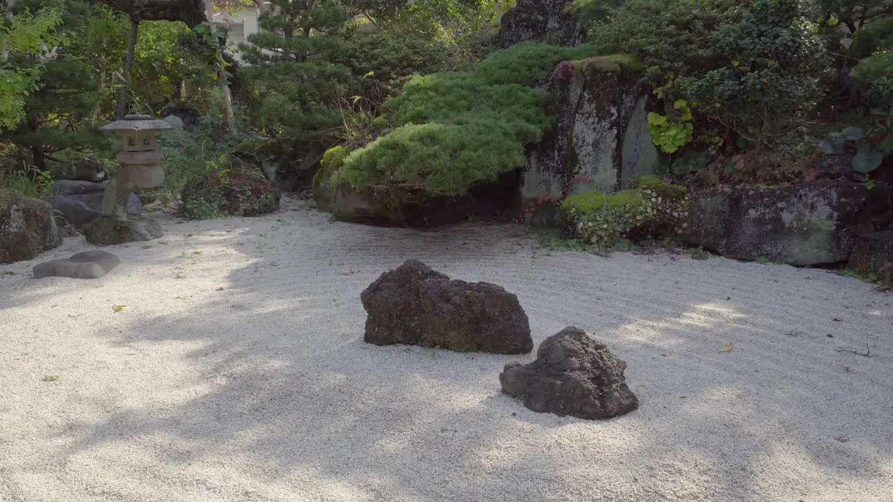 A small Zen garden located in a very quiet neighborhood in Tokyo these types of gardens are usually made in small spaces