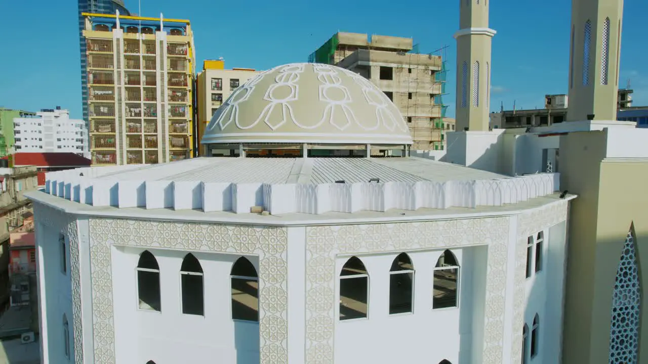 Aerial view of al Jumaa mosque in Dar es salaam