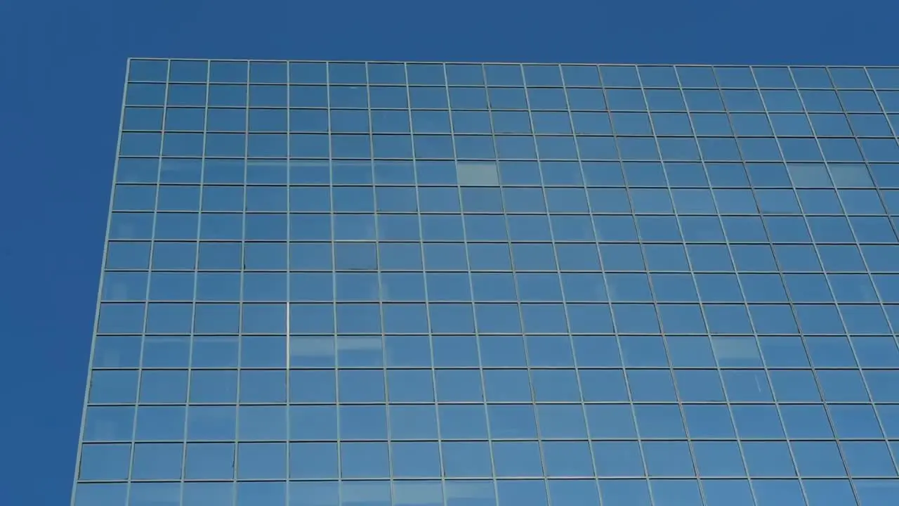 Modern glass buildings in the city 4k