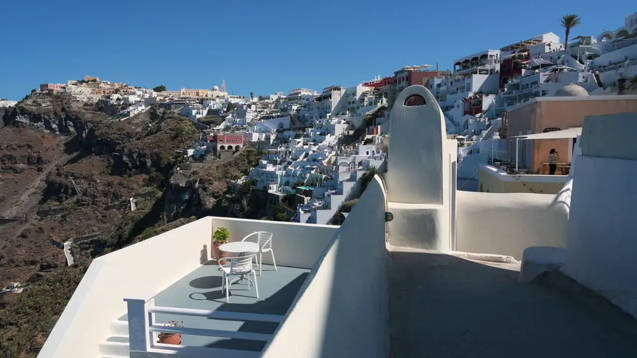 Santorini Greece Amazing view of traditional Santorini houses