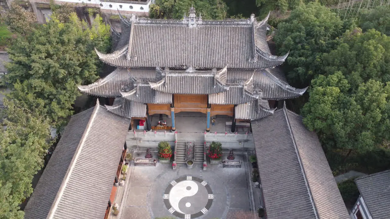 Pilgrims from Guanyue Temple in Chongqing