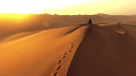 Nur Fußspuren Und Sand