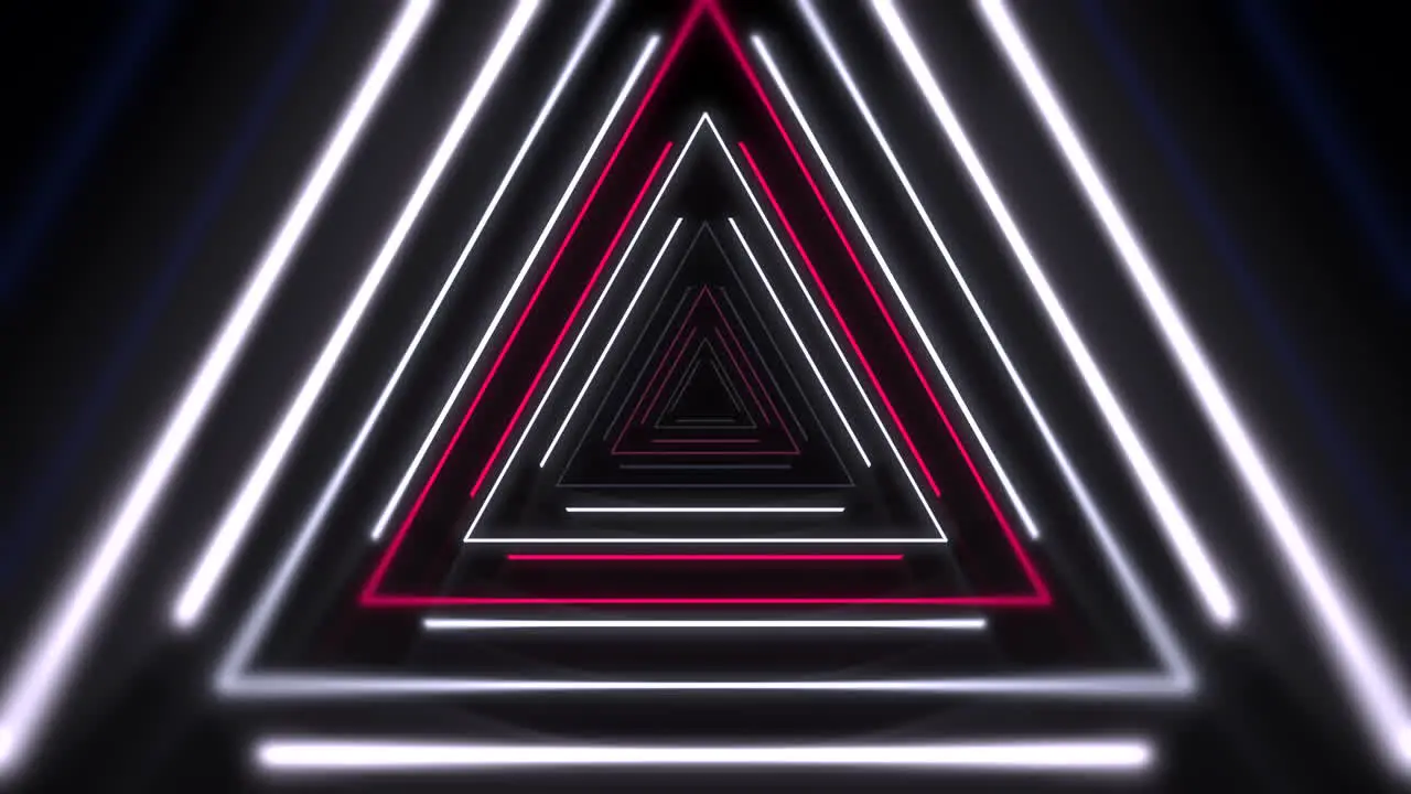 Motion colorful laser neon triangles