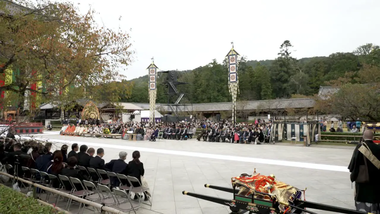 Guest Seated For The Grand Memorial Service At Todaji Temple 14th October 2023