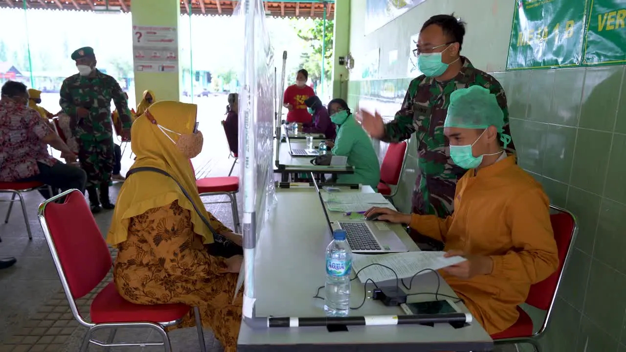 Informing patients about Covid vaccines in military hospital Indonesia