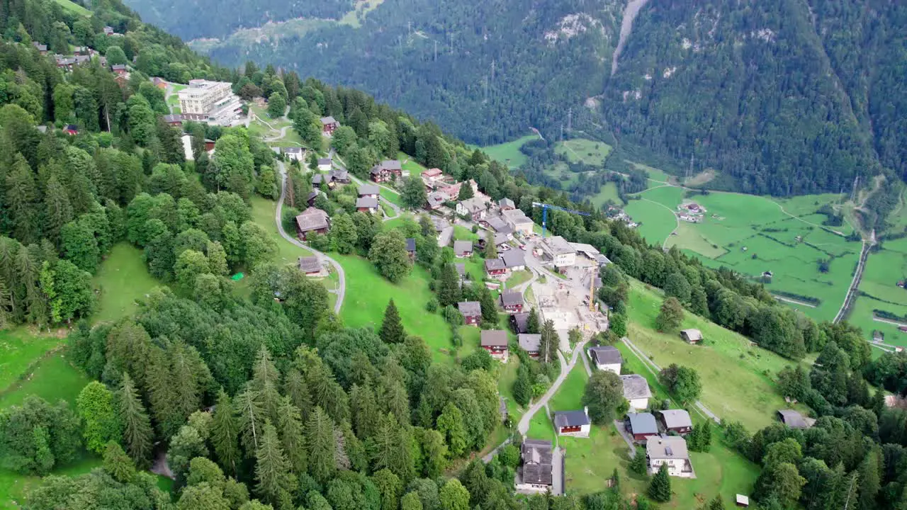 Braunwald Famous Resort for Tourists on Holiday Vacation in Switzerland