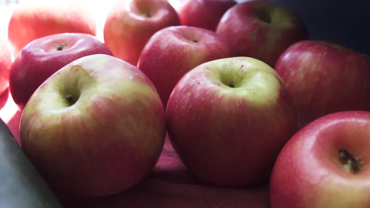 Fresh and Clean Gala Apples resting on the Kitchen Counter