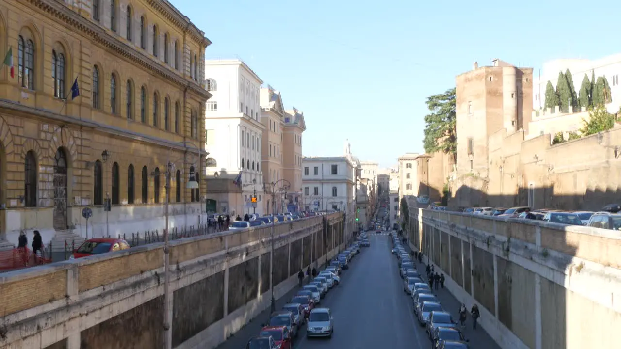 Rome Italy Street Near The Colosseum Reveal