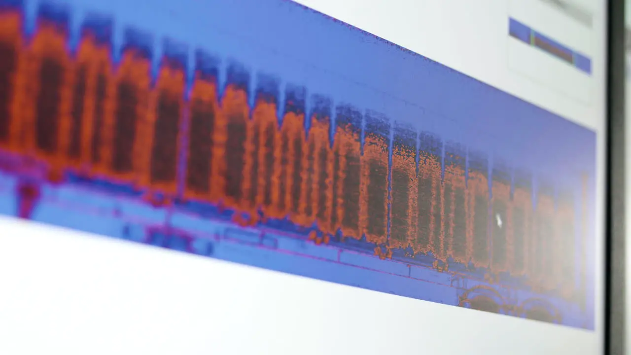 illustration shot of computer screen with digital data graphs and diagrams