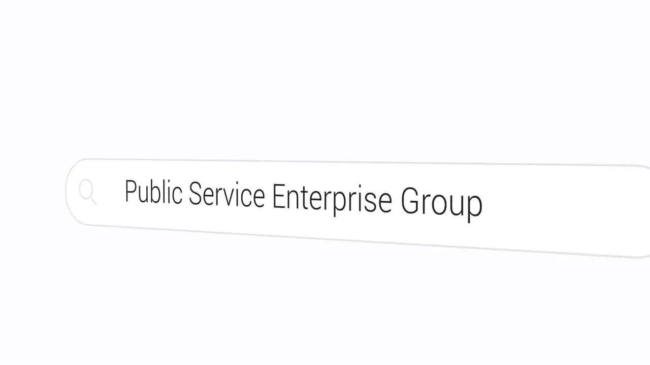 Typing Public Service Enterprise Group on the Search Engine