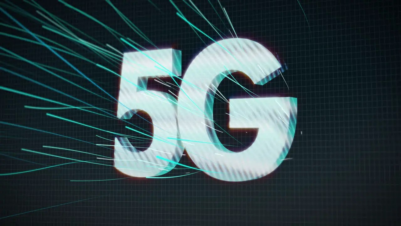 5G text field consists of millions of individual pixels on a digital grid