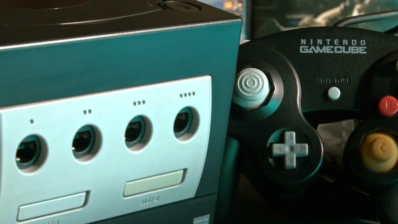 Nintendo Gamecube Console and Controller SLIDE LEFT