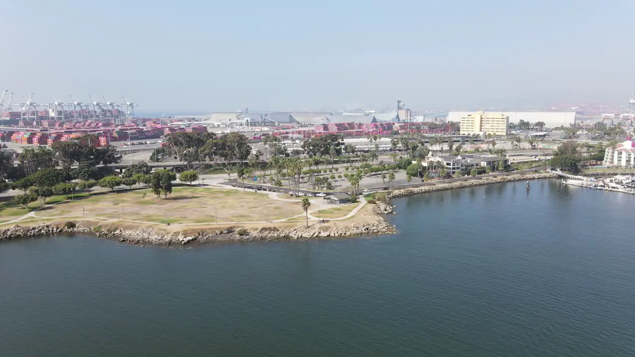 Long Beach Marina california aerial