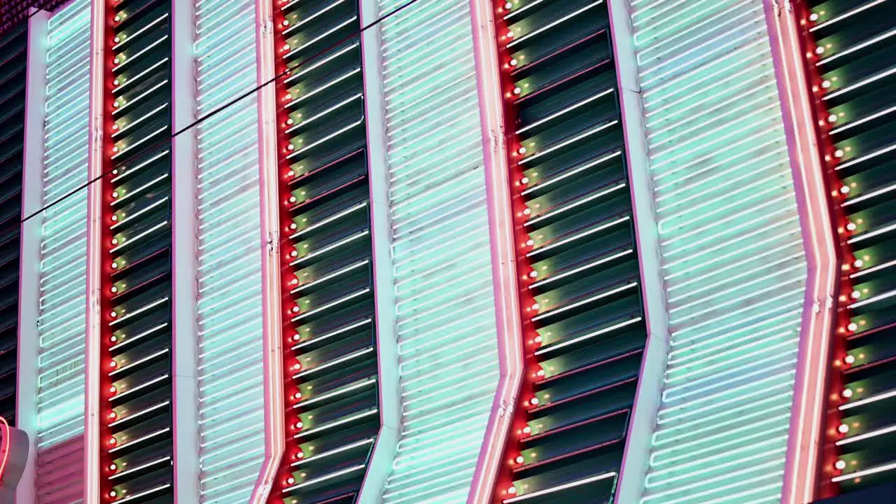 Horizontal Neon Lights Downtown Las Vegas