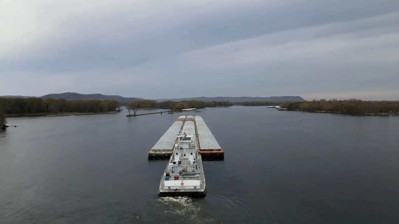 Barge on the Mississippi River-1