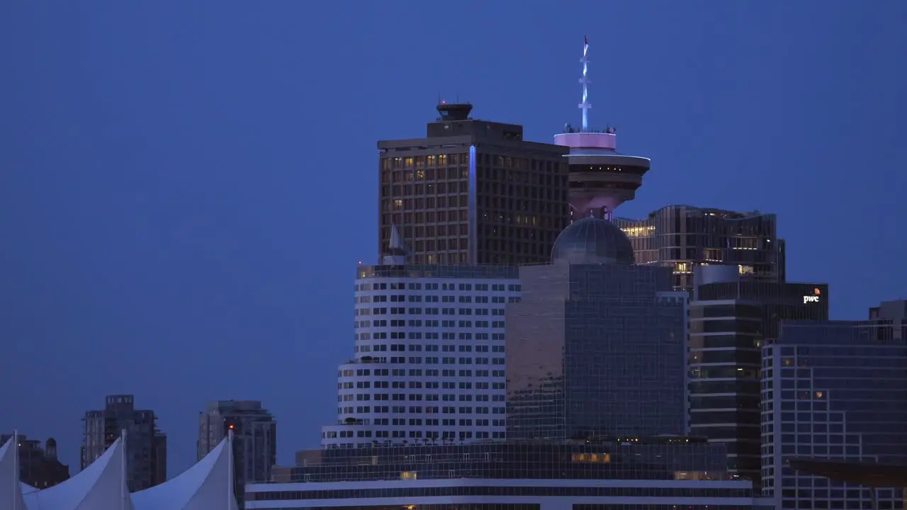 Vancouver City Skyscrapers at Dawn British Columbia Canada Static