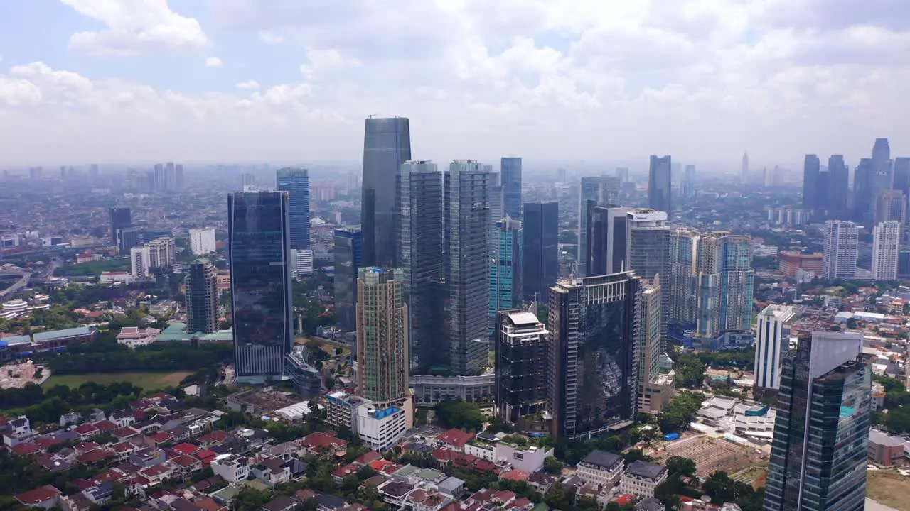 Skyscrapers In Mega Kuningan Business Center City Skyline Of Jakarta In Indonesia