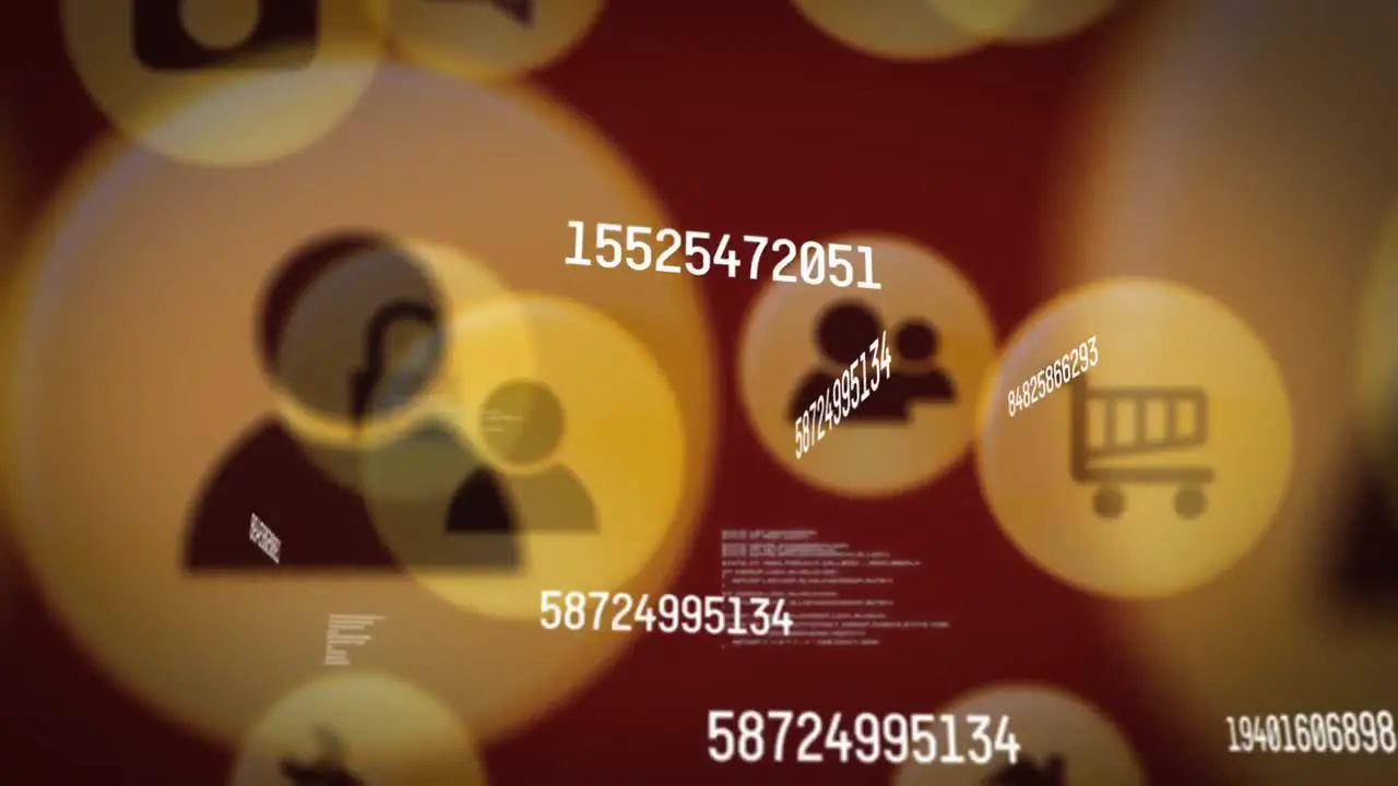 Animation of scientific data processing over digital icons