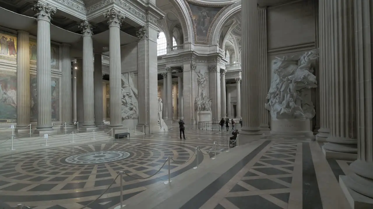 The Pantheon is a former church in the Latin Quarter in Paris France