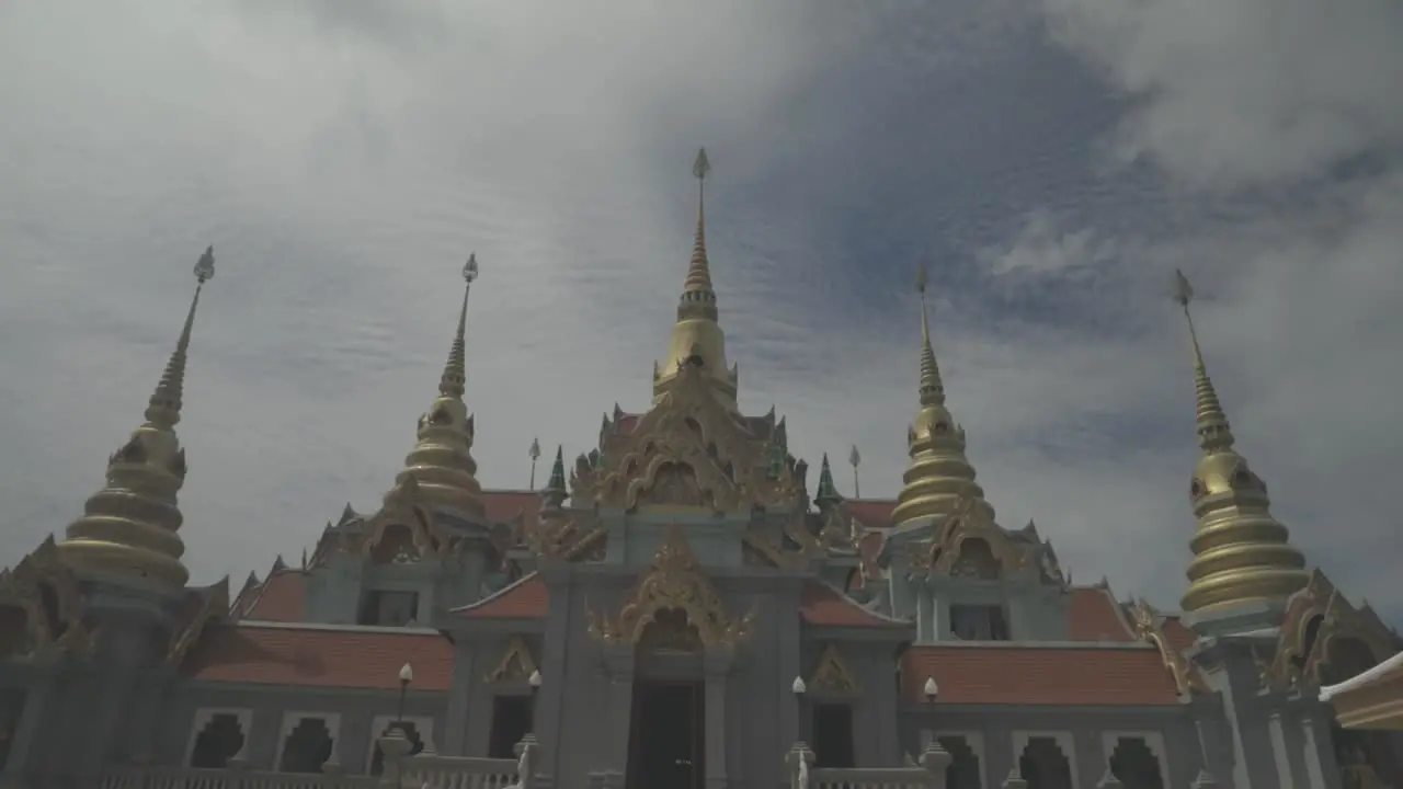 Looking at the temple in thailand