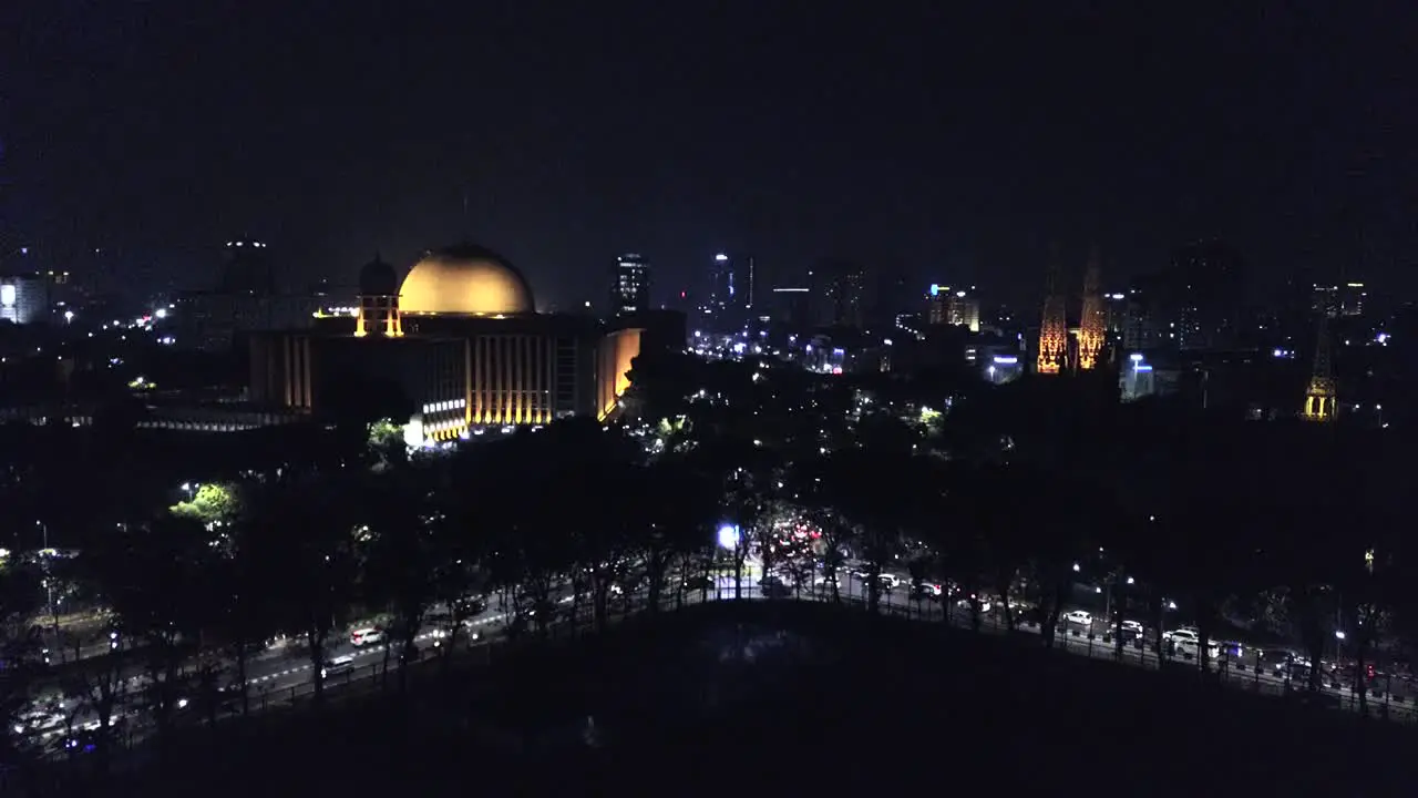 A beautiful mosque Istiqlal build next to a gorgeous Catholic Cathedral in Jakarta