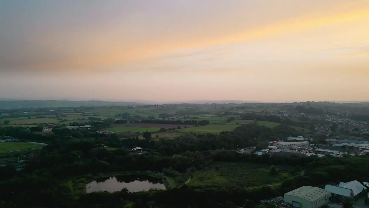 Explore Heckmondwike UK via drone footage industry streets old town and Yorkshire's summer evening ambiance