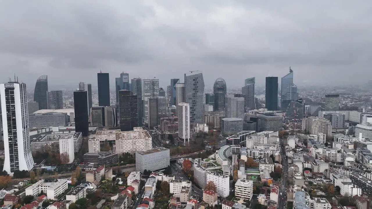 A gray day highlights the futuristic appeal of La Défense