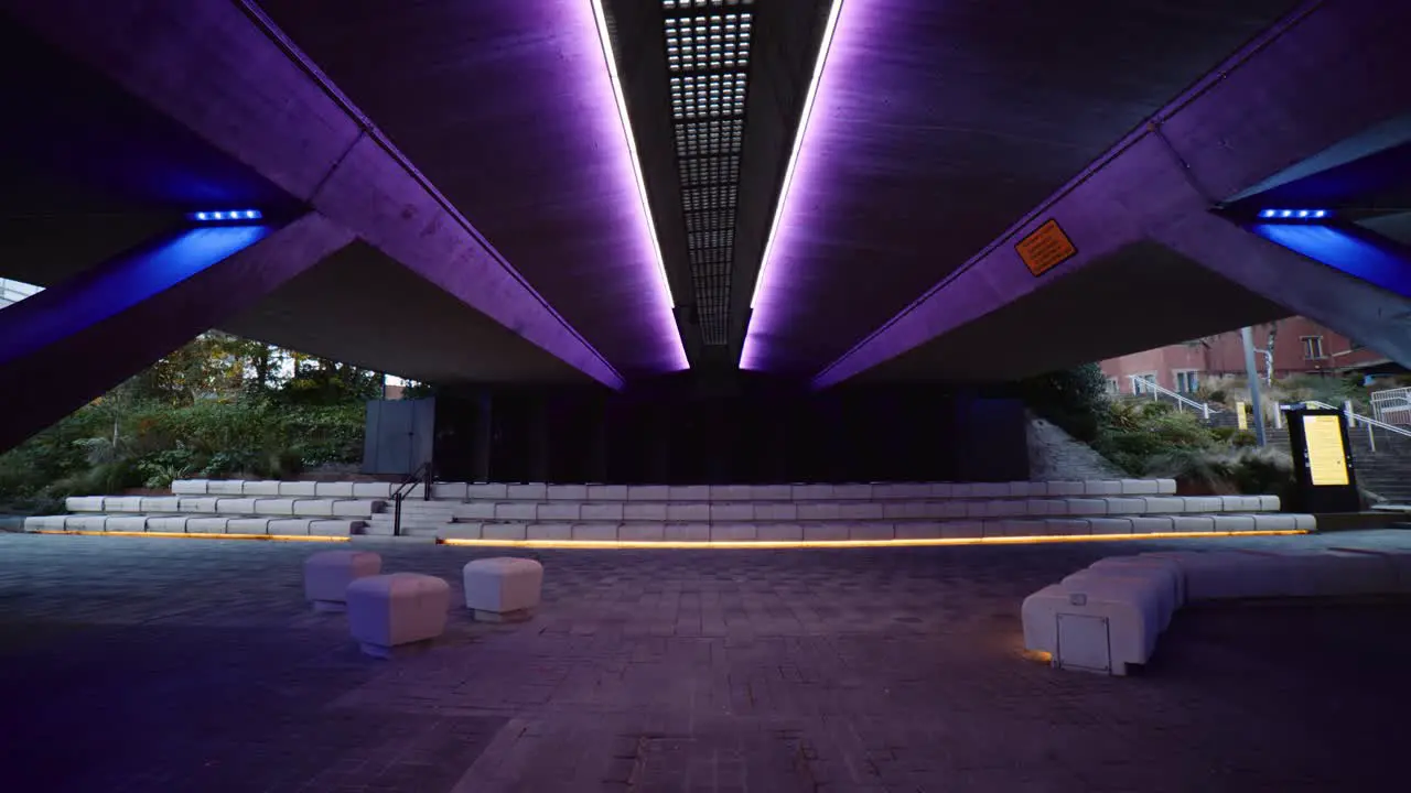 Light Bridge at students union Architecture University of Sheffield Campus South Yorkshire United Kingdom