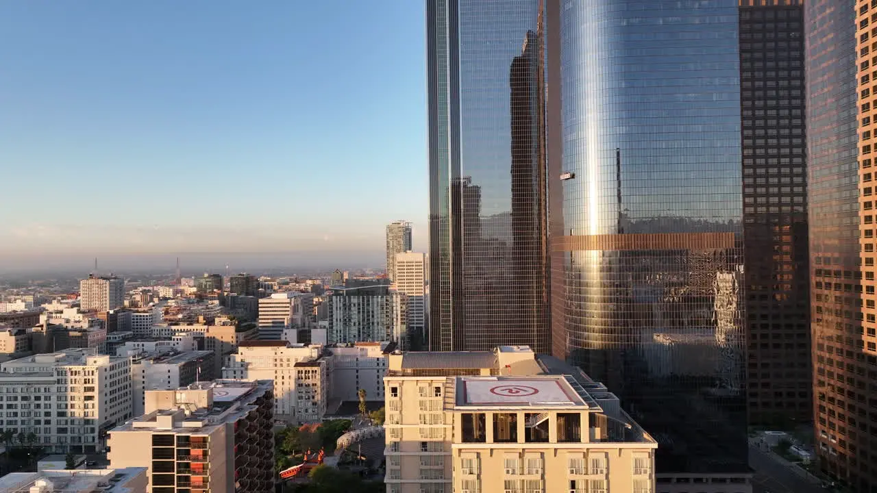 Downtown Los Angeles on an early morning