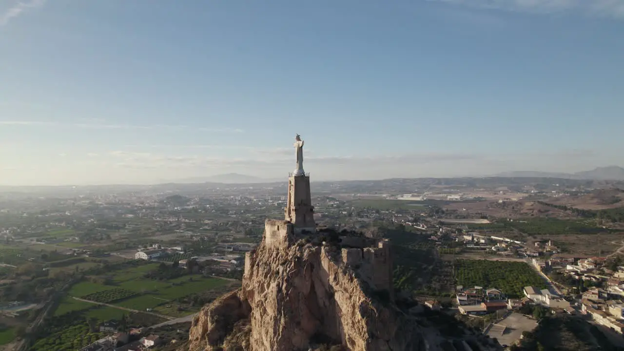 Monumental statue of Christ of Monteagudo in Murcia Spain