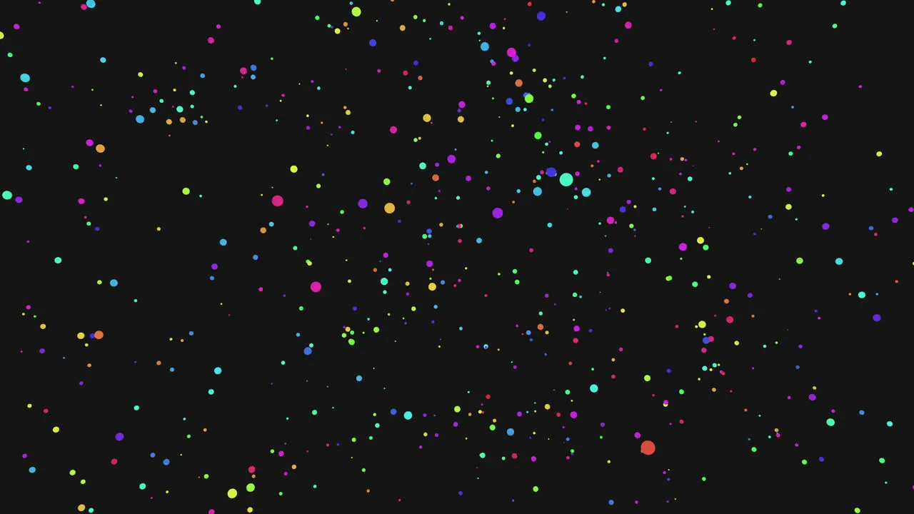 Vibrant dots form mesmerizing circle on dark canvas