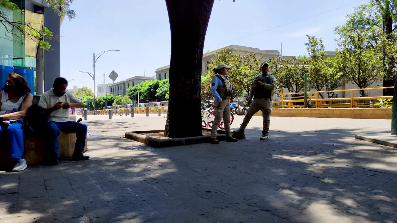 Police office at Reforma in Mexico city