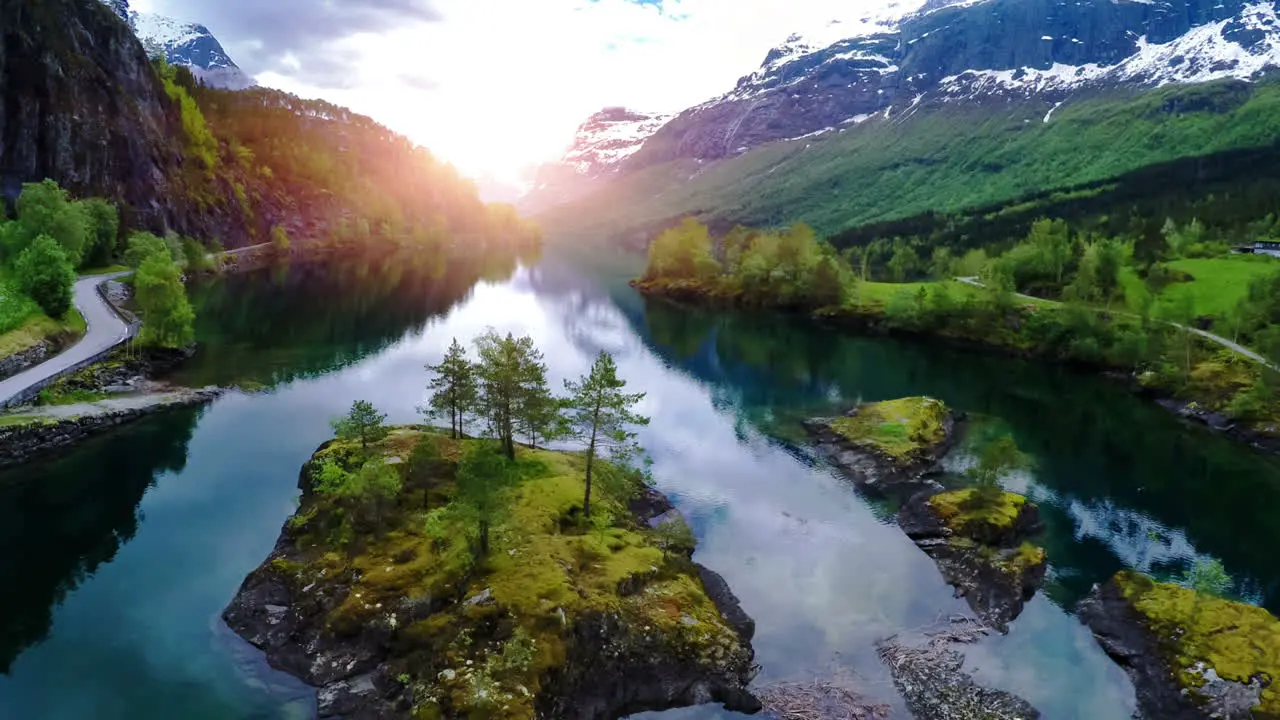 Aerial footage from Beautiful Nature Norway