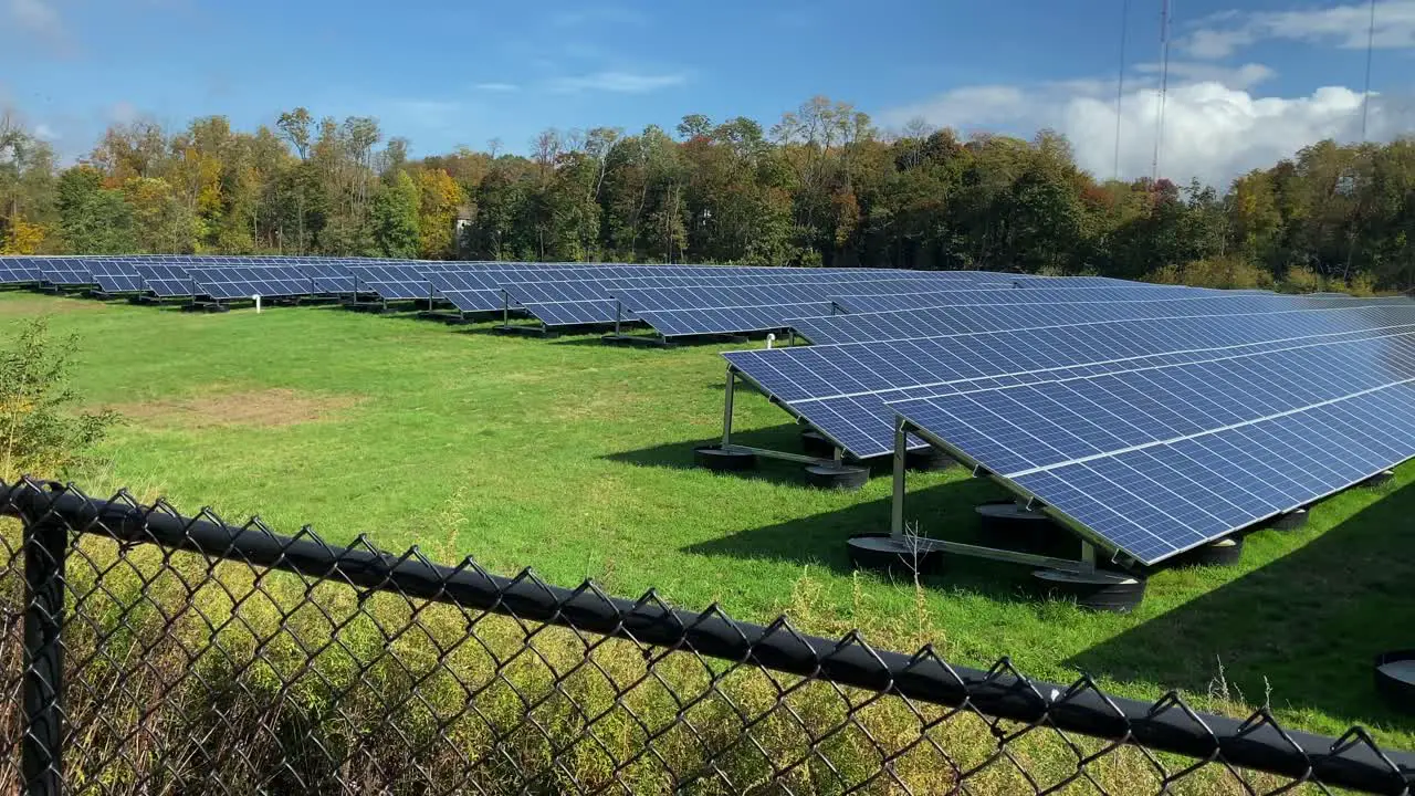 A field of solar panels