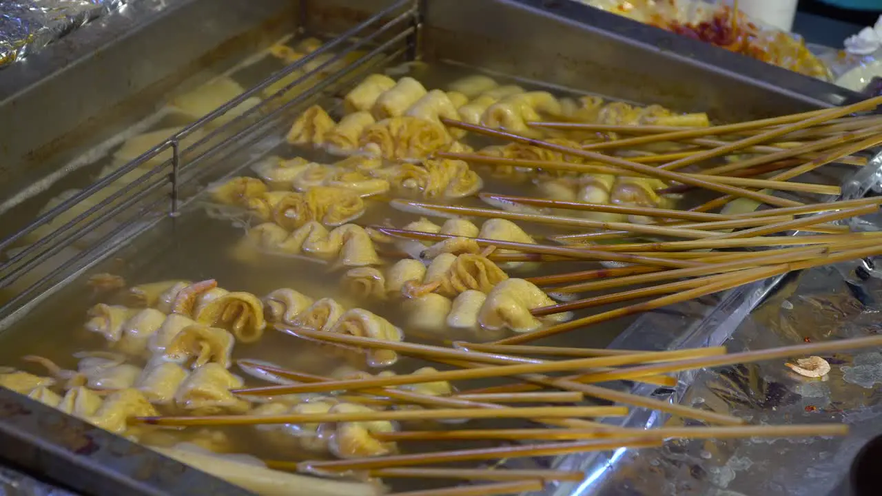 Oden in boiling pot Korean street food