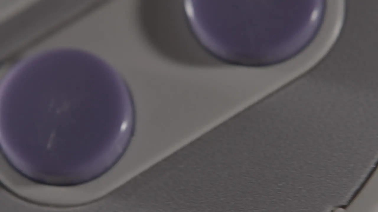 Buttons on Vintage Super Nintendo Controller SLIDE LEFT