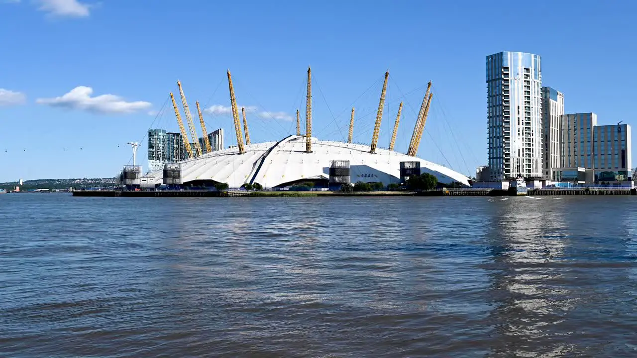 Time lapse of The O2 Arena waterfront