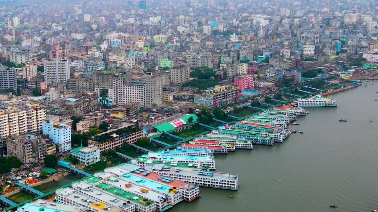 Dhaka Sadarghat City Wharf In Dhaka Bangladesh