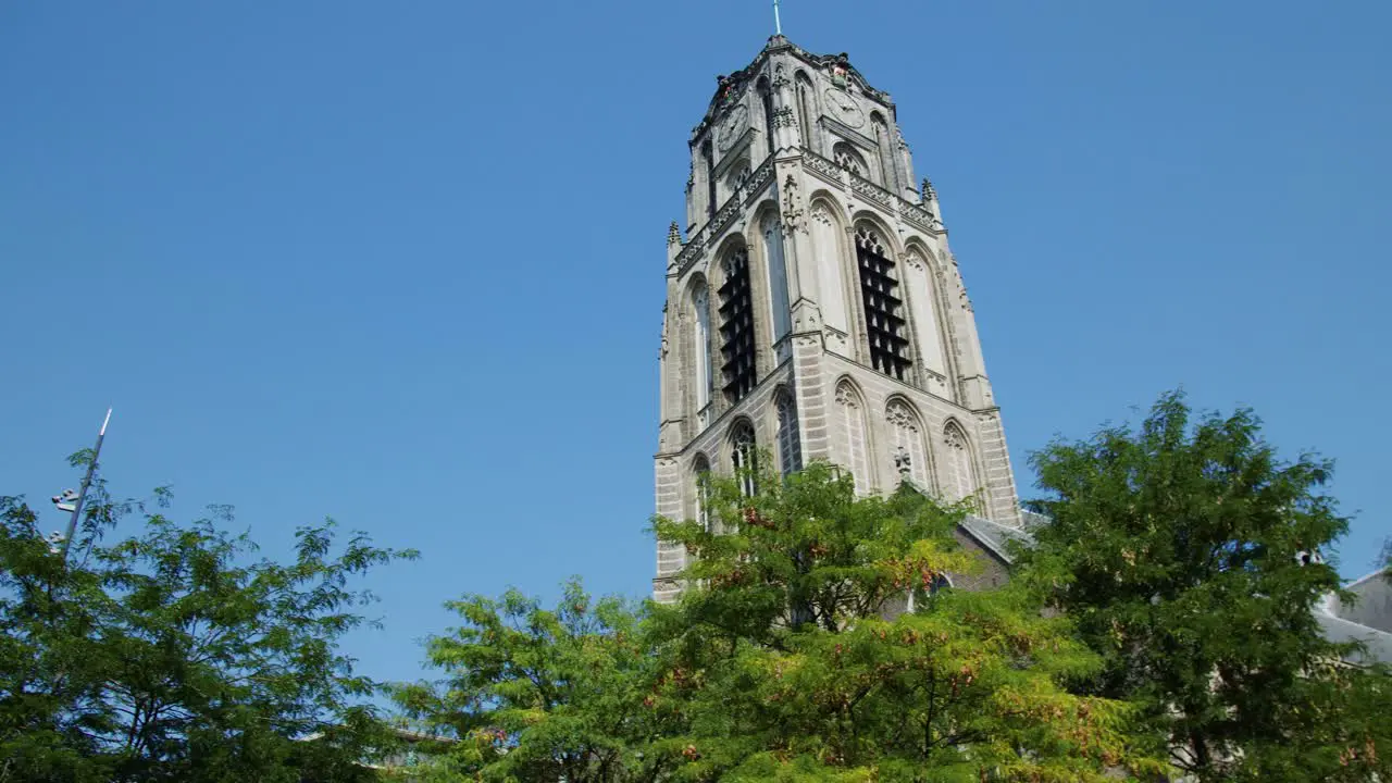 Clock tower of Laurenskerk Rotterdam The Netherlands