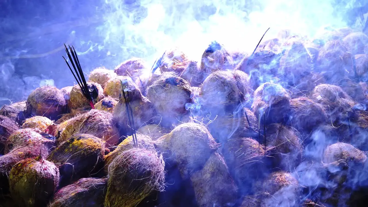 Coconuts for smash during Thaipusam celebration