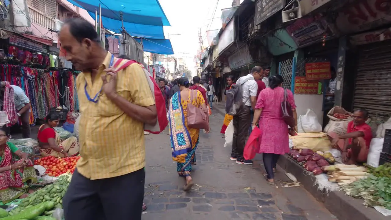 Stock footage of Kolkata street road and working people