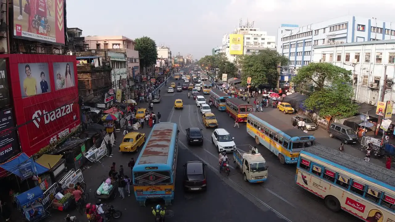 Stock footage of Kolkata street and city and people