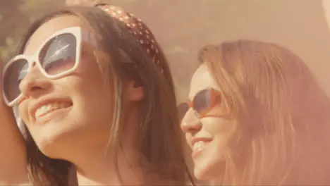 Close Up Shot of Festival Goers at Festival Stage Barrier Enjoying the Music