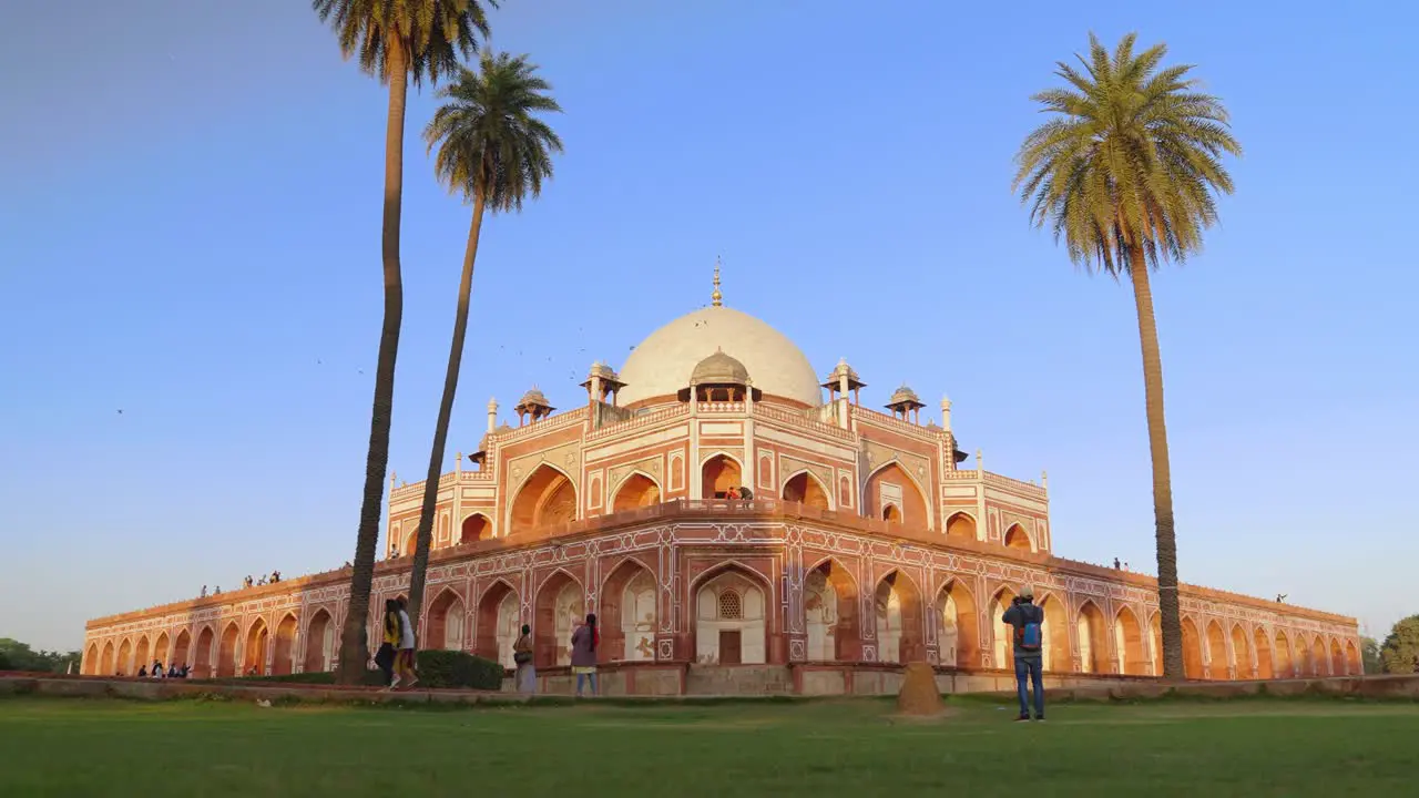 Humayun tomb in evening time