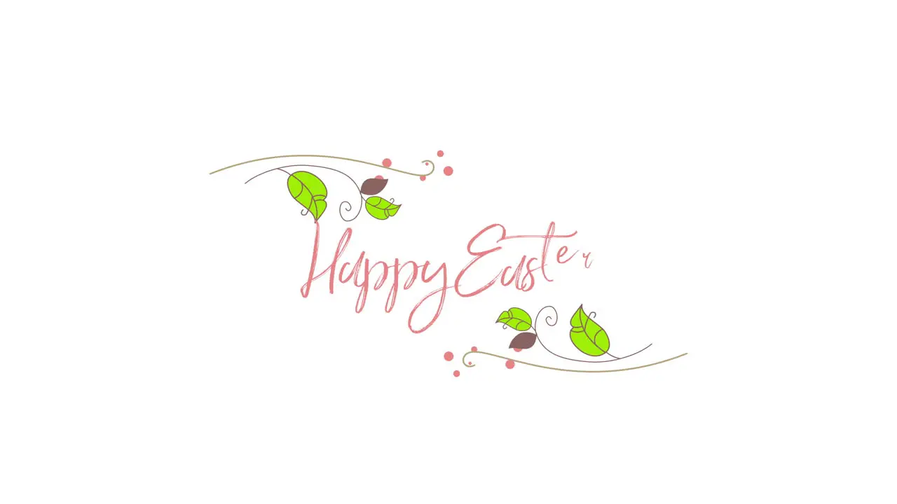 Happy Easter text on white background 3