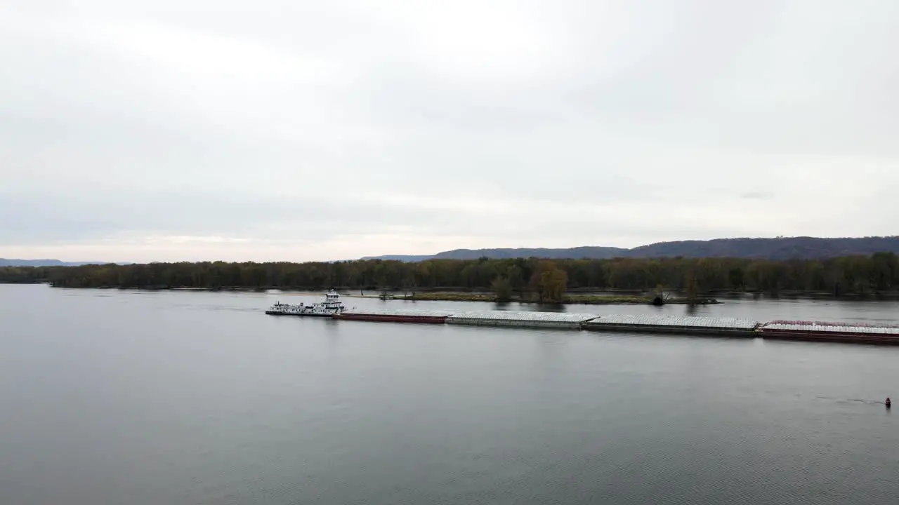 Barge on the Mississippi River-7