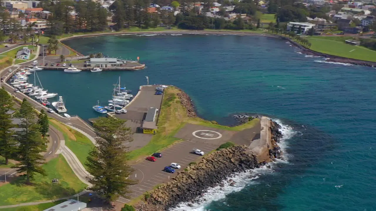 Ships Dock at Kiama Harbour In New South Wales Australia